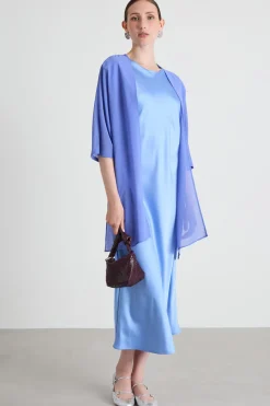 Coprispalle in georgette - Lilla