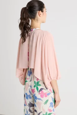 Coprispalle in georgette - Rosa
