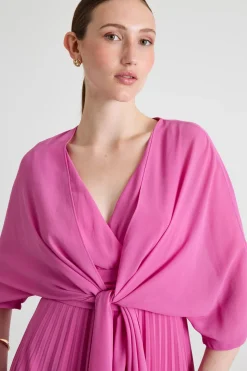 Coprispalle in georgette - Rosa
