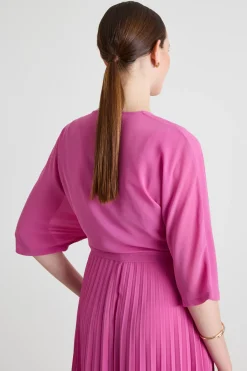 Coprispalle in georgette - Rosa