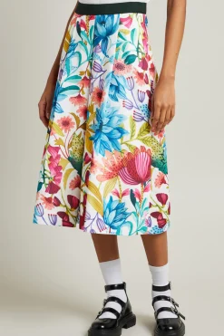 Corolla skirt - Bianco Blu Rosa