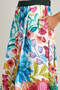 Corolla skirt - Bianco Blu Rosa