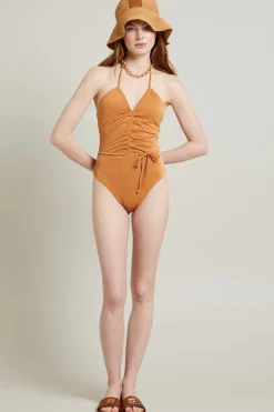 Costume intero lamè - Arancione