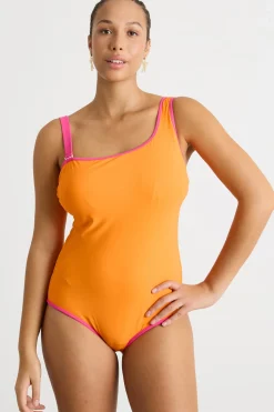Costume intero monospalla - Arancione
