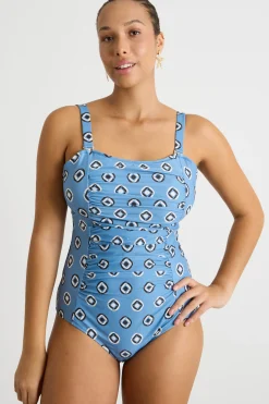 Costume intero stampato - Azzurro