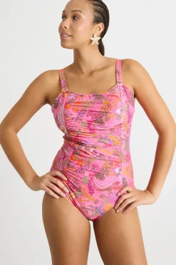 Costume intero stampato - Rosa