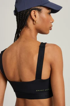 Crop top in tessuto tecnico - Nero