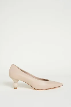 Décolleté in pelle - Beige