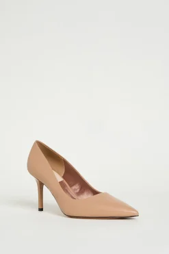 Décolleté in pelle - Cammello