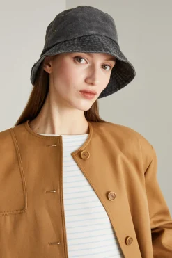 Denim fisherman hat - Nero