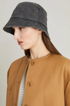 Denim fisherman hat - Nero