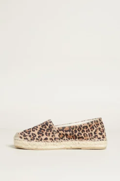 Espadrillas animalier - Marrone Nero Beige