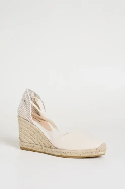 Espadrillas con zeppa - Avorio