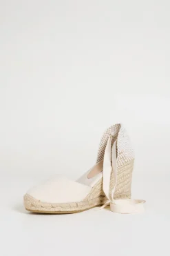 Espadrillas con zeppa - Avorio