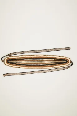 Fascia per capelli con perline - Marrone Sabbia Nero