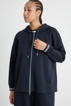 Felpa in jersey double - Blu