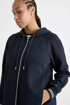 Felpa in jersey double - Blu