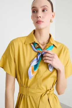Foulard in seta - Azzurro