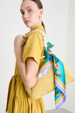 Foulard in seta - Azzurro