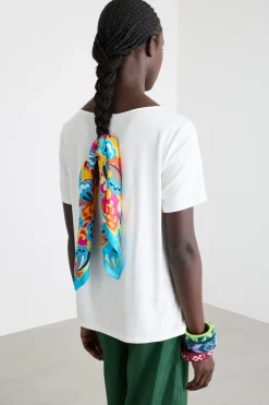 Foulard in seta - Azzurro