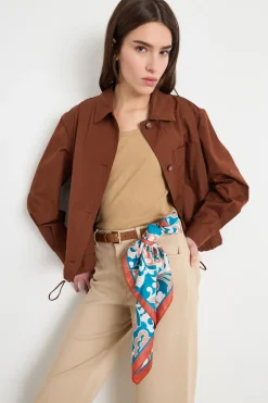 Foulard in seta - Azzurro