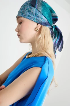 Foulard in seta - Blu