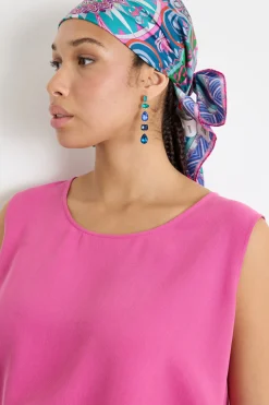 Foulard in seta - Blu
