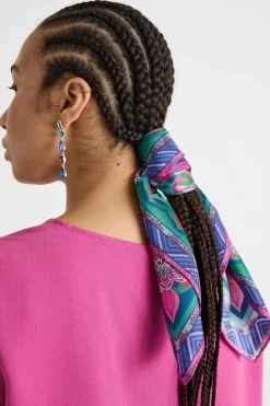 Foulard in seta - Blu