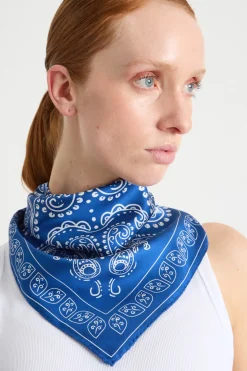 Foulard in seta - Blu