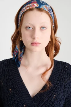 Foulard in seta - Blu