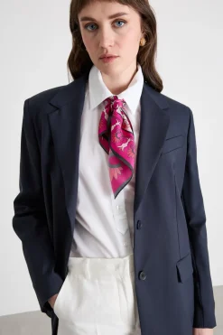 Foulard in seta - Fuxia