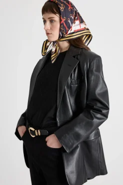 Foulard in seta - Nero