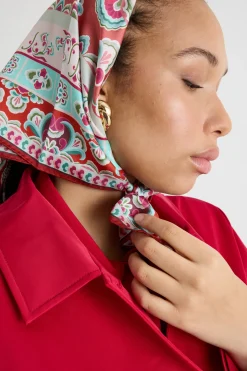 Foulard in seta - Rosso