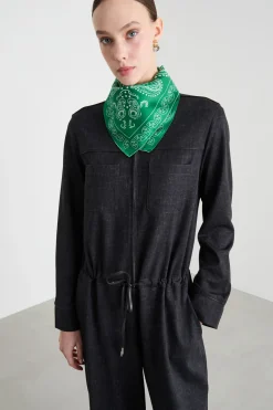 Foulard in seta - Verde