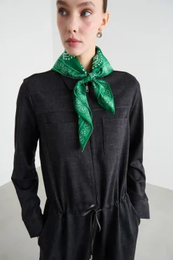 Foulard in seta - Verde