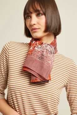 Foulard in viscosa - Vinaccia Nero Argilla