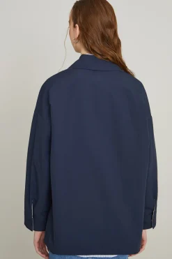 Giacca a camicia reversibile - Blu