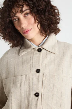 Giacca boxy - Beige