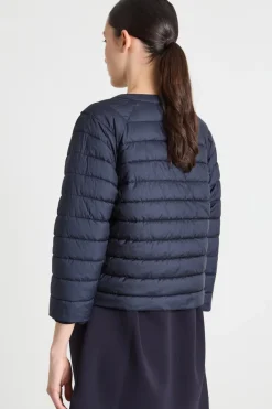 Giacca boxy imbottita - Blu Scuro