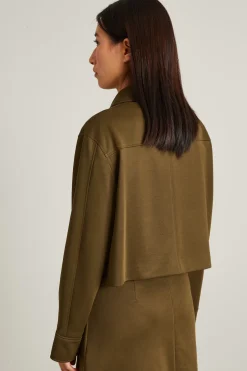 Giacca cargo in jersey - Verde Militare