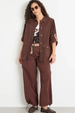 Giacca con cintura - Marrone