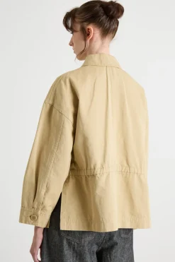 Giacca con coulisse - Cammello