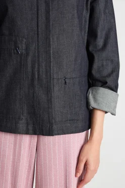 Giacca con tasche asimmetriche - Blu