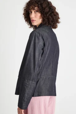 Giacca con tasche asimmetriche - Blu