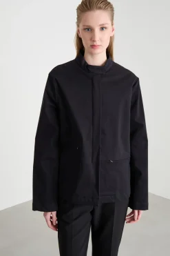 Giacca con tasche asimmetriche - Nero