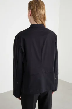 Giacca con tasche asimmetriche - Nero