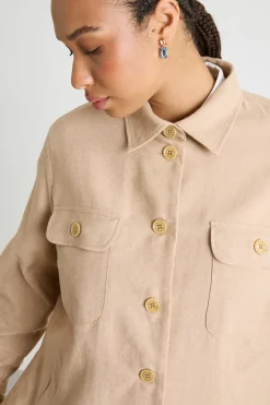Giacca con tasche multiple - Beige