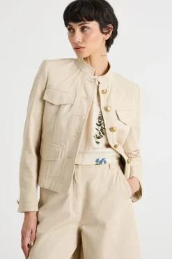 Giacca con tasche multiple - Beige