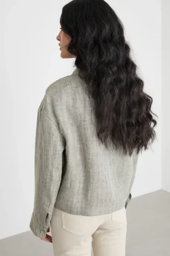 Giacca cropped boxy - Grigio