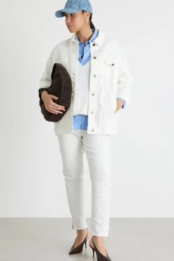 Giacca in bull stretch - Bianco